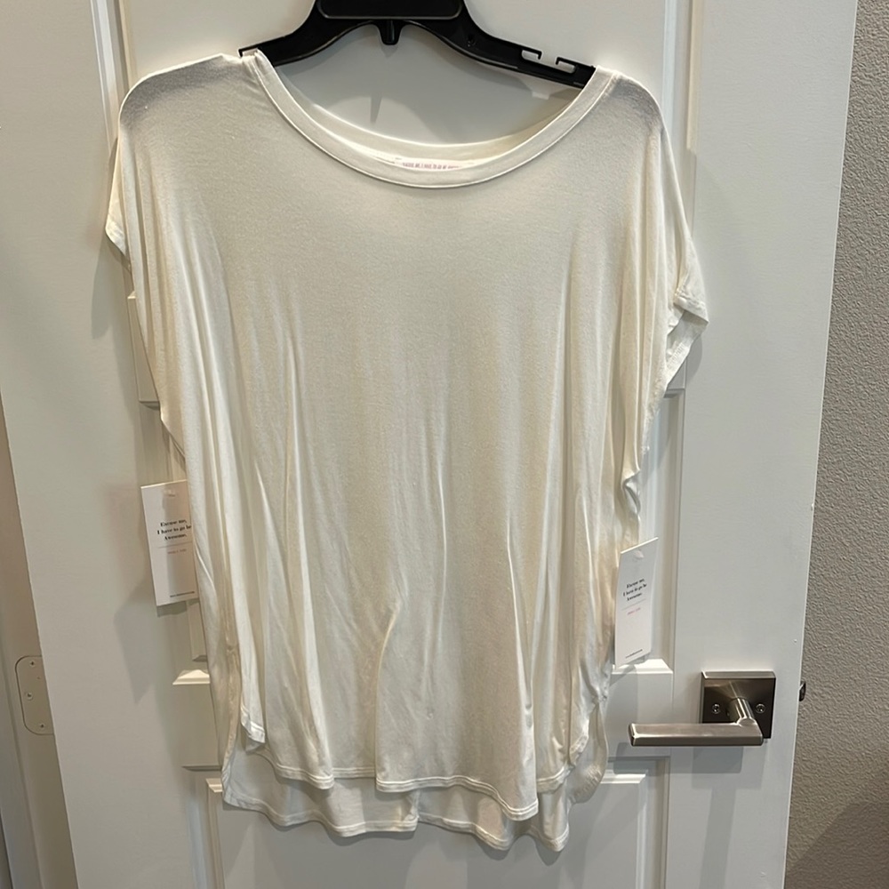 Crop sleeve tee